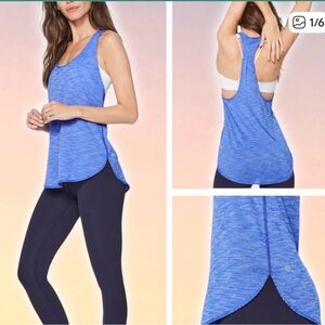 LULULEMON 105 F Singlet Heathered Blazer Blue Sz 4